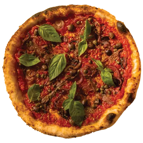 Pizza Marinara en Vilassar de Mar